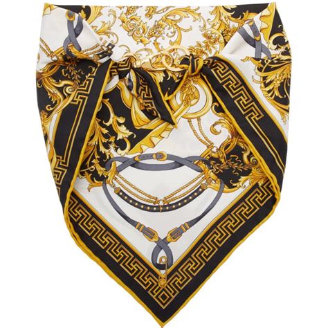 versace t shirt bandana|Versace scarf price.